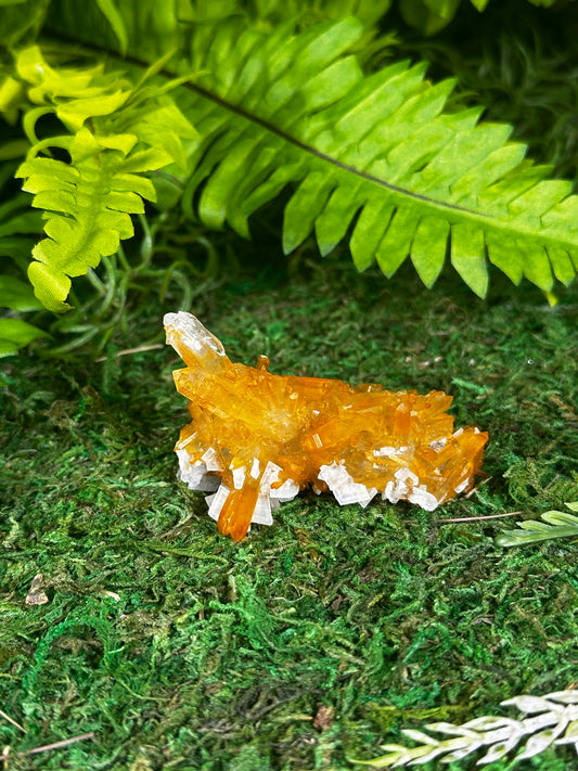 Tangerine Quartz with Dolomite Specimen