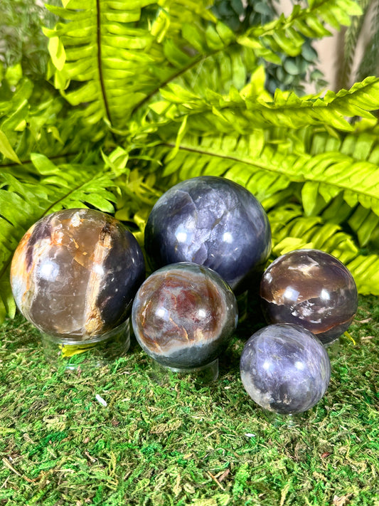 Purple Chalcedony Spheres